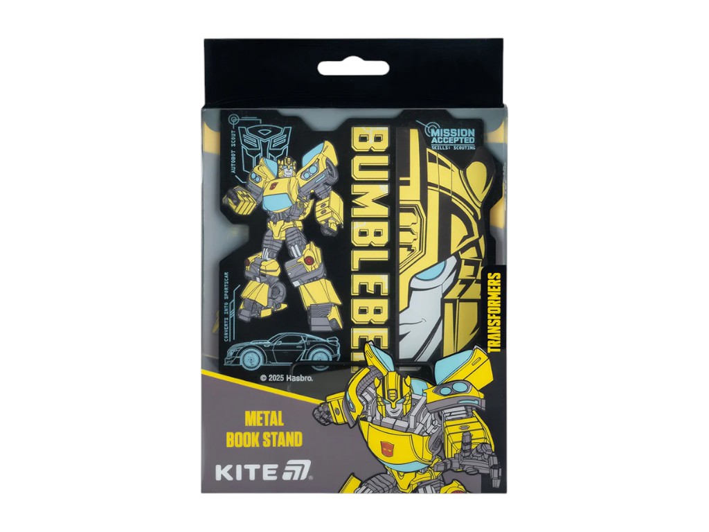 Підставка для книг регульована Transformers металева, Kite