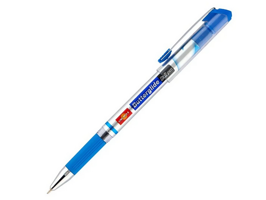 Ручка шариковая Butterglide синяя, Unimax
