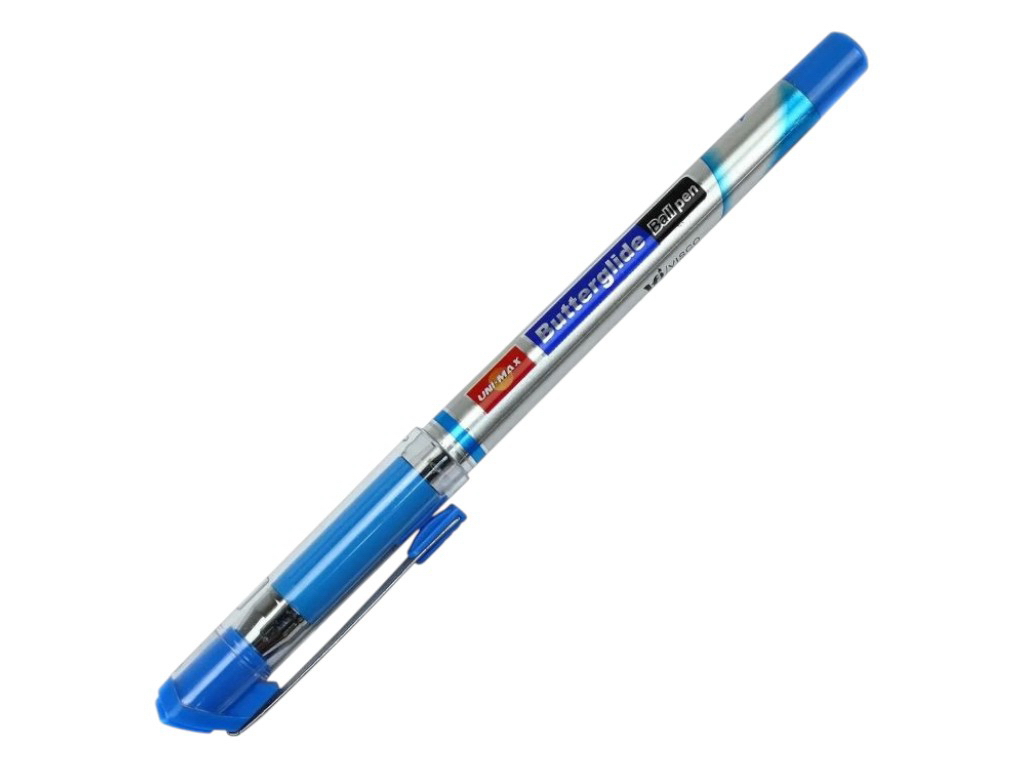 Ручка шариковая Butterglide синяя, Unimax