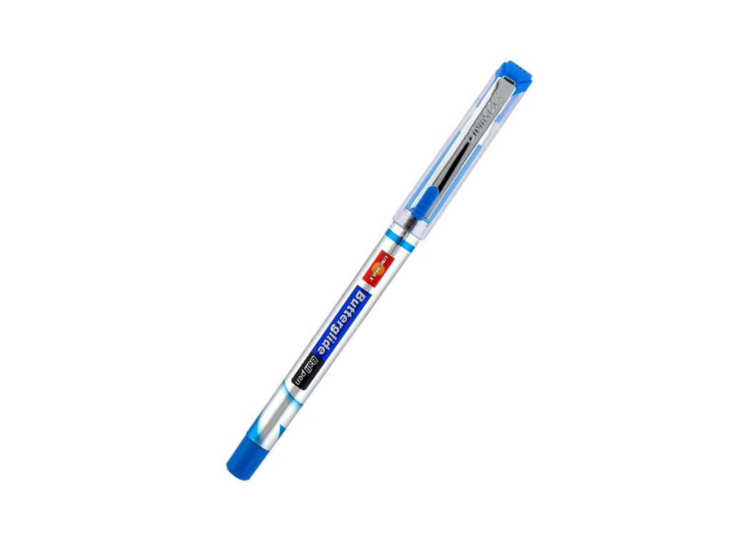 Ручка шариковая Butterglide синяя, Unimax