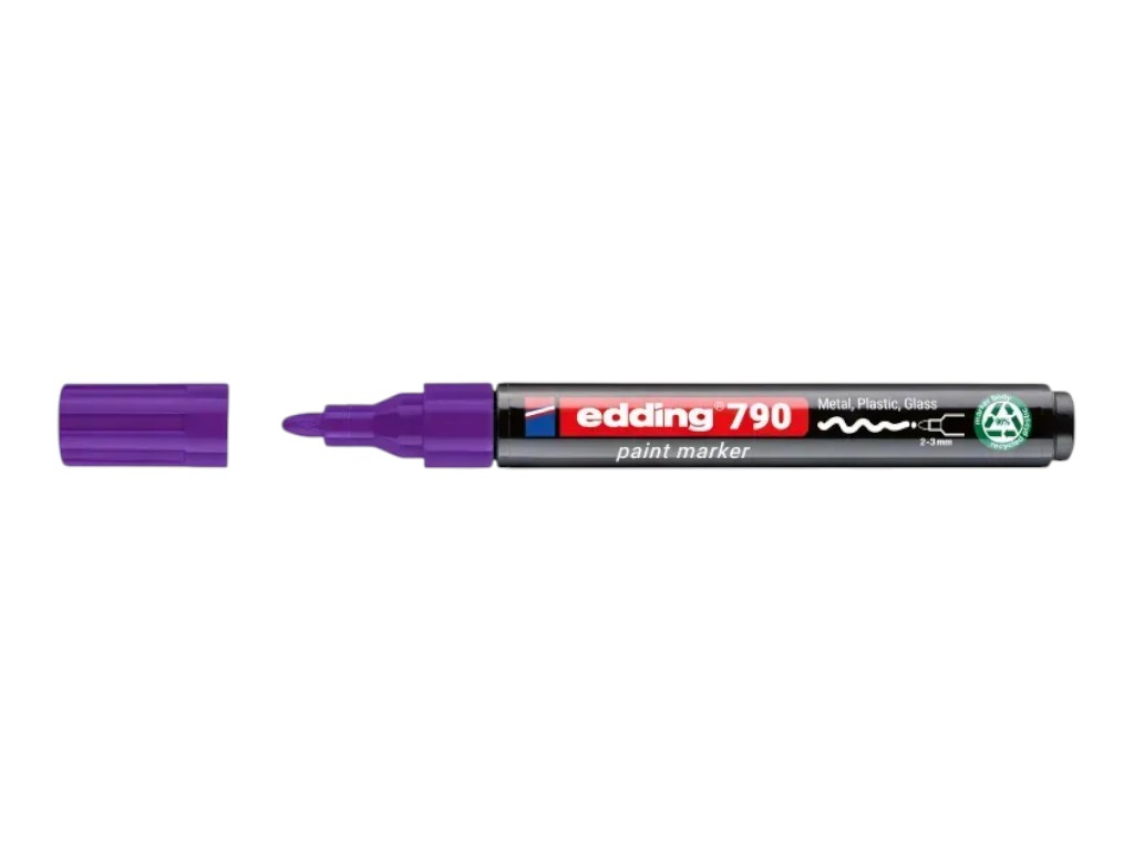Маркер Edding Paint круглый фиолетовый 2-3 мм, e-790/08n