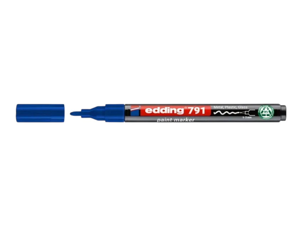 Маркер Edding Paint круглый синий 1-2 мм, e-791/03n