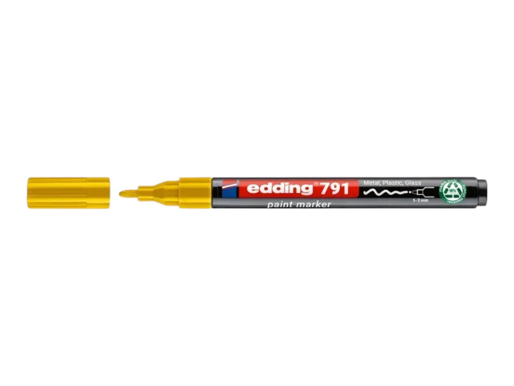Маркер Edding Paint круглый желтый 1-2 мм, e-791/05n