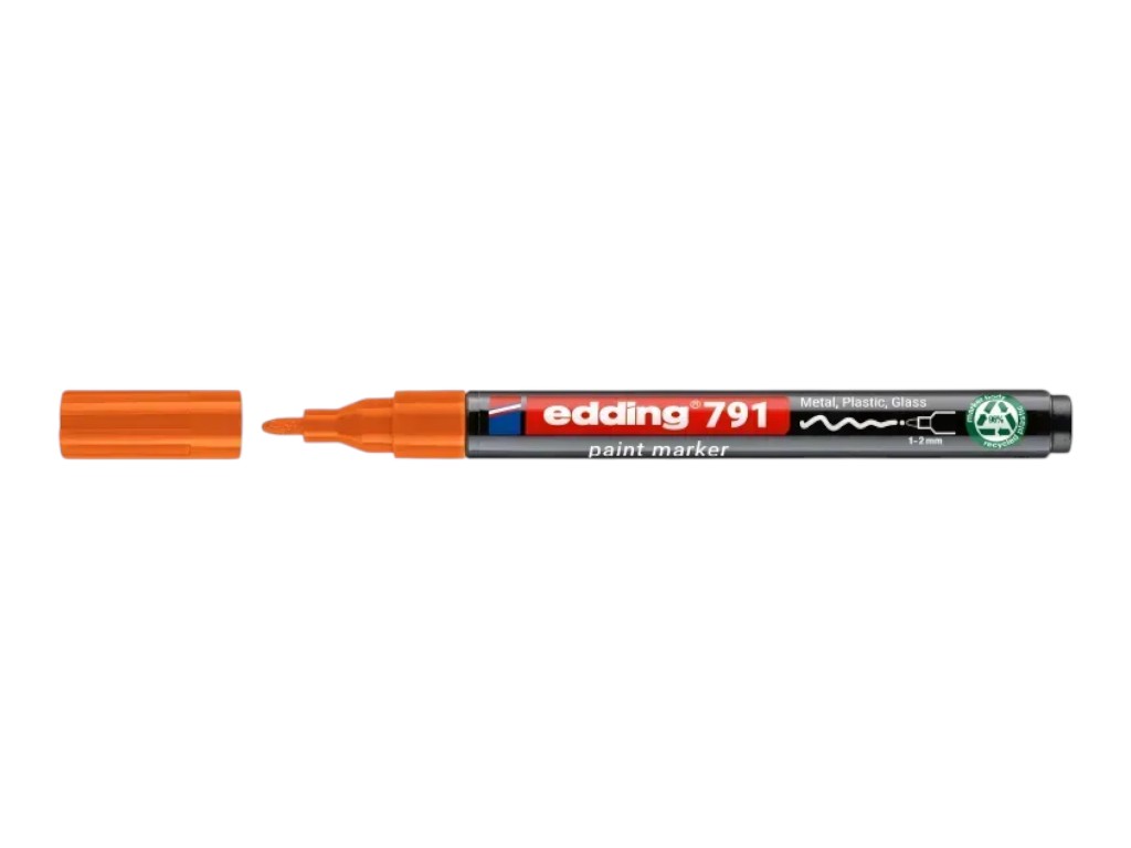 Маркер Edding Paint круглый оранжевый 1-2 мм, e-791/06n