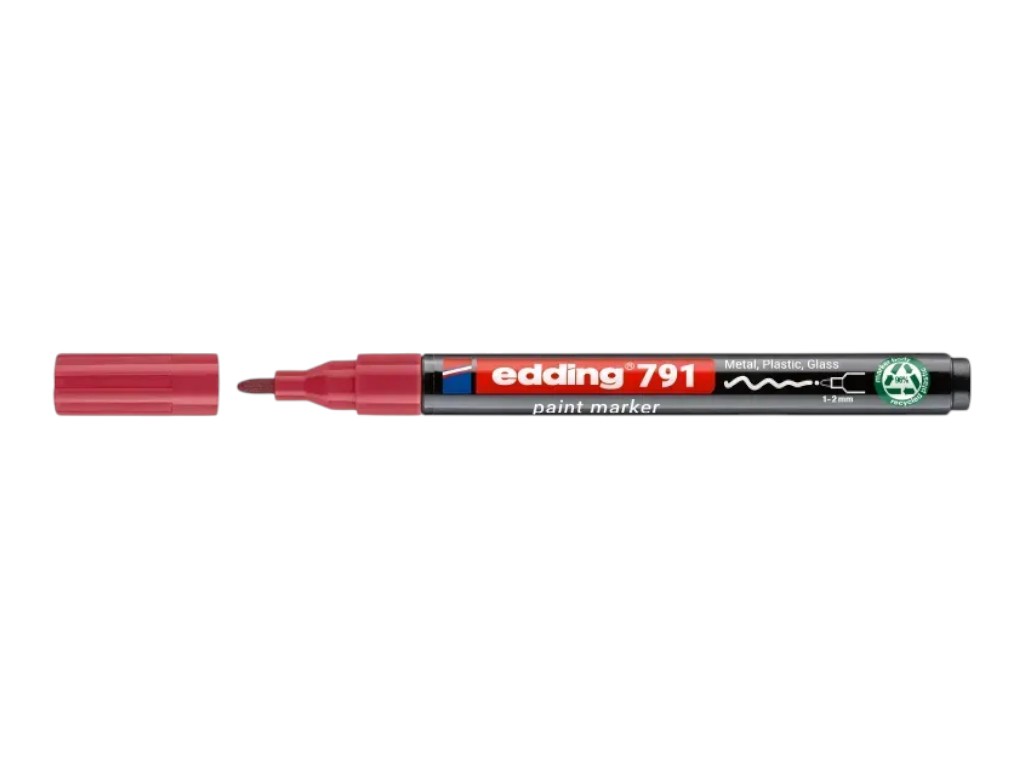 Маркер Edding Paint круглый розовый 1-2 мм, e-791/09n