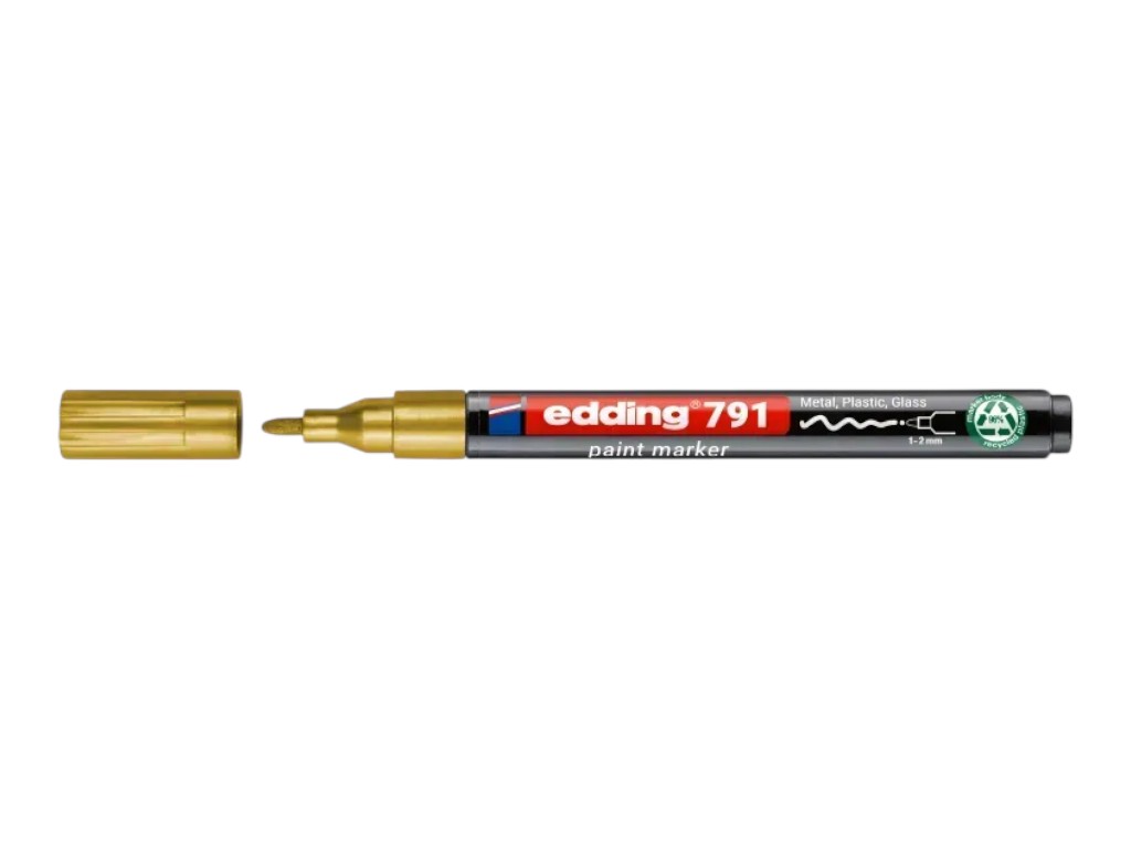 Маркер Edding Paint круглый золотой 1-2 мм, e-791/53n