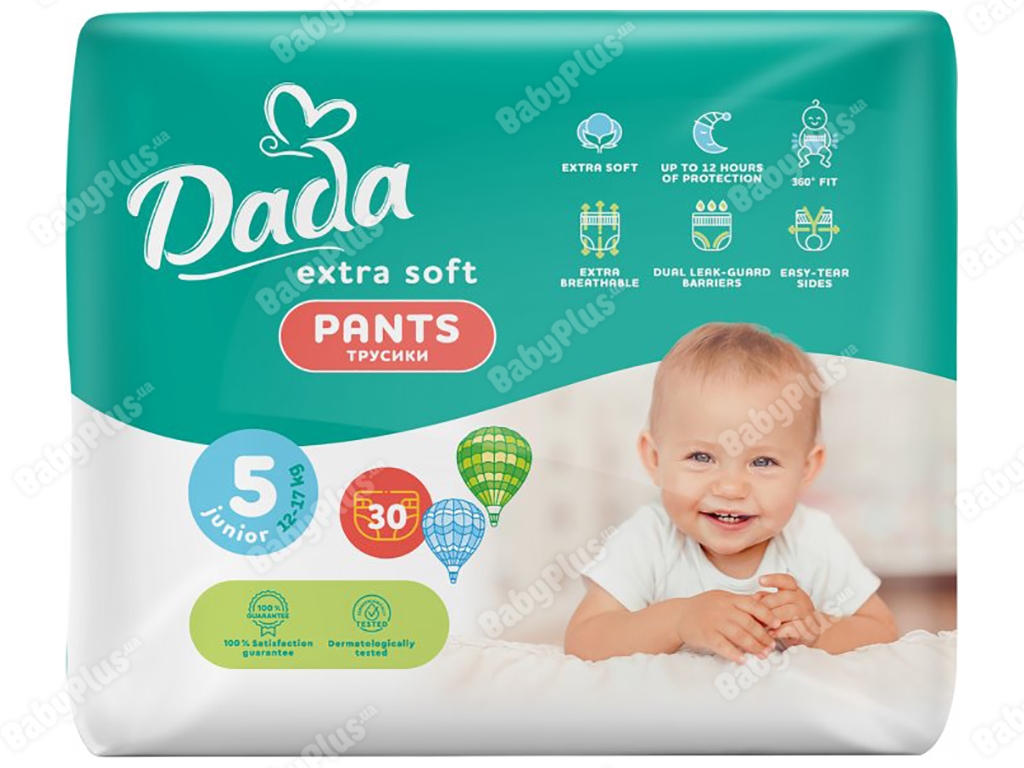 Подгузники-трусики Dada Extra Soft Junior размер 5 (12-17кг) 30шт