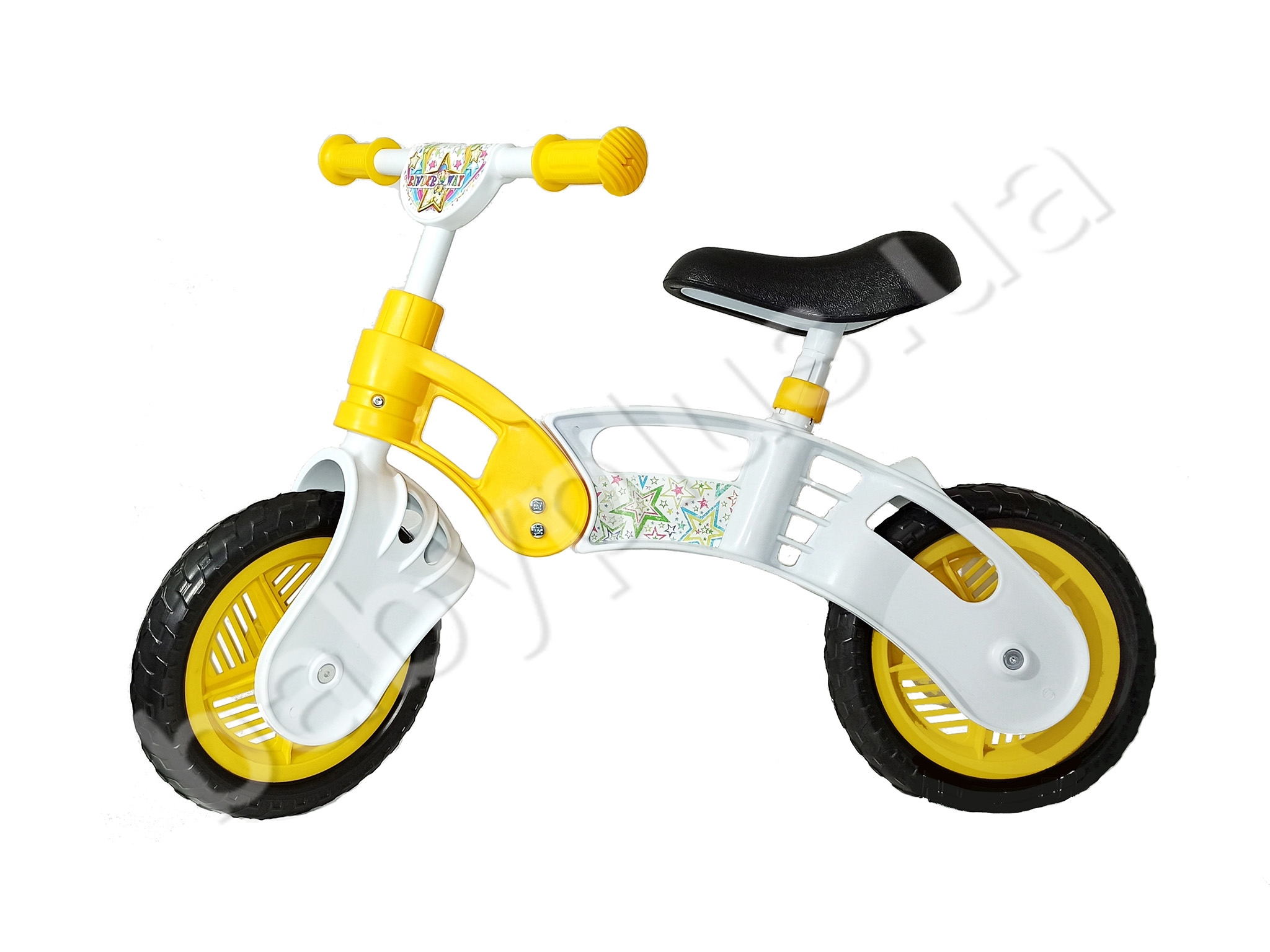 Беговел детский желто-белый Star Bike. Kinderway KW-11-012 ЖБ