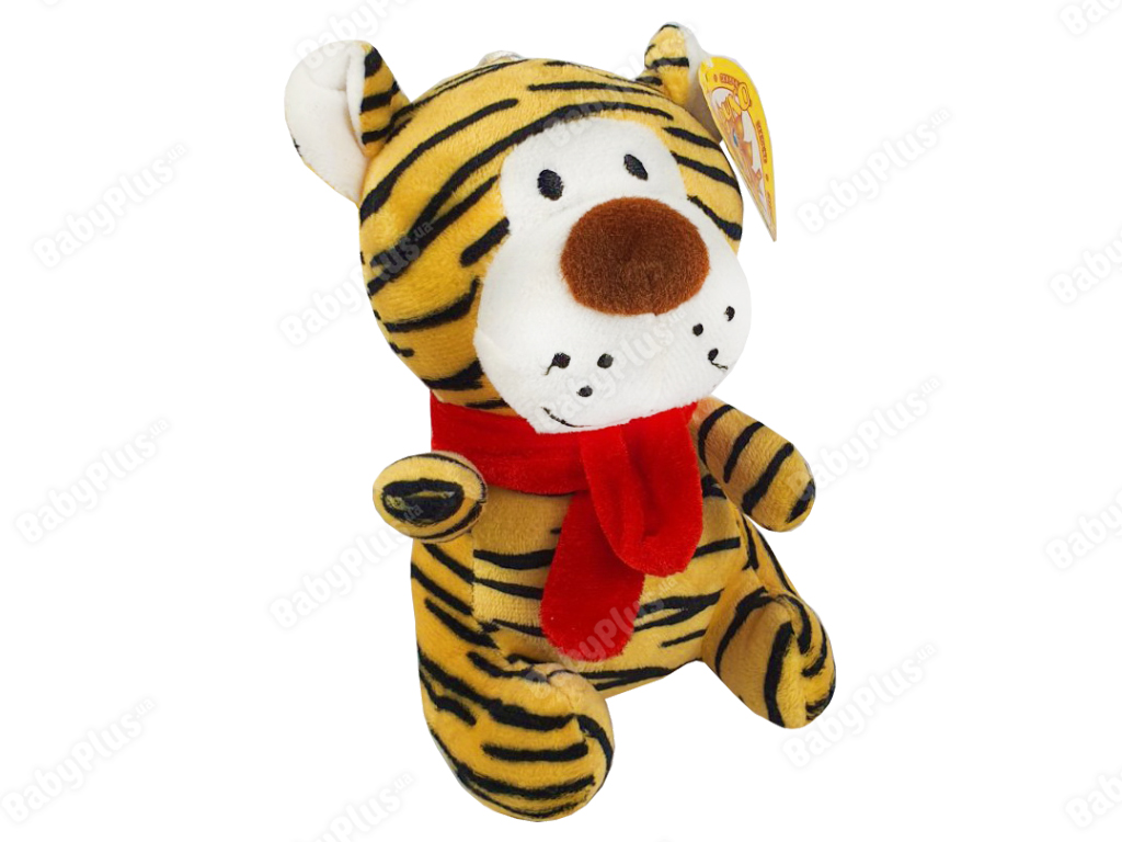 Мягкая игрушка. Тигр в шарфе 17 см. Символ 2022 года