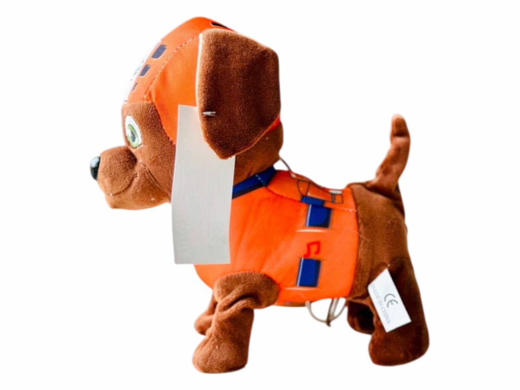 Мягкая игрушка Зума, 25 см, ходит и поет по-английски, на пульте, Paw Patrol