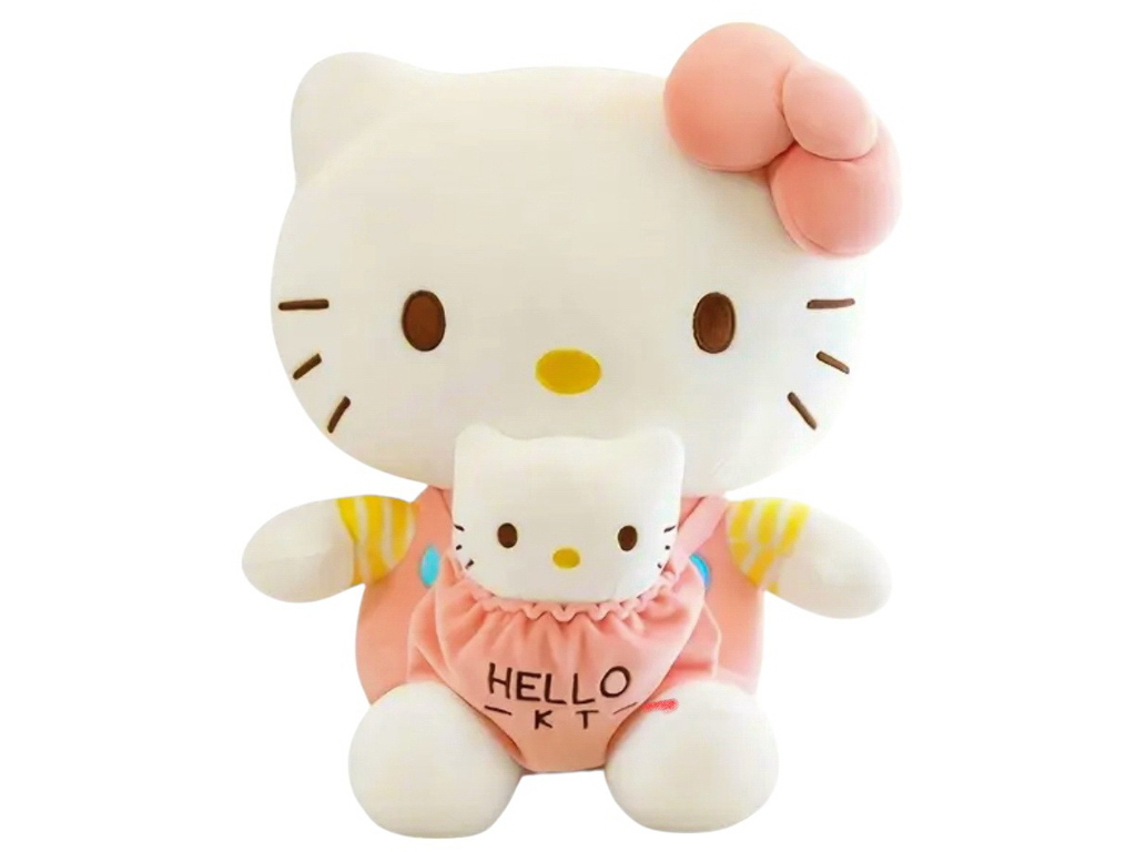 Мягкая игрушка Кошечка с малышом, 30 см