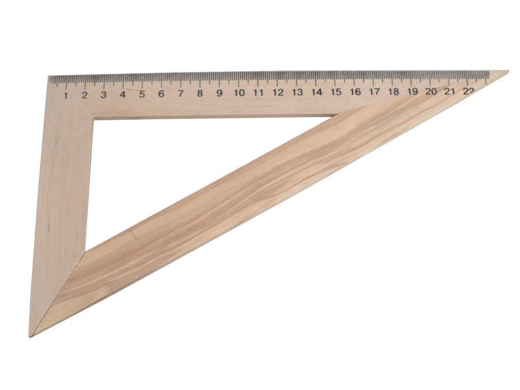 Трикутник дерев'яний 23.5 см. Люкс Колор ТД22-603090