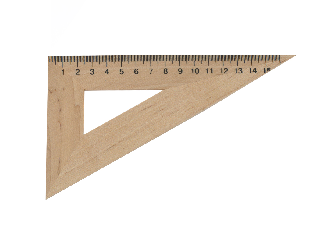 Треугольник деревянный 16см. Люкс Колор ТД-15-603090