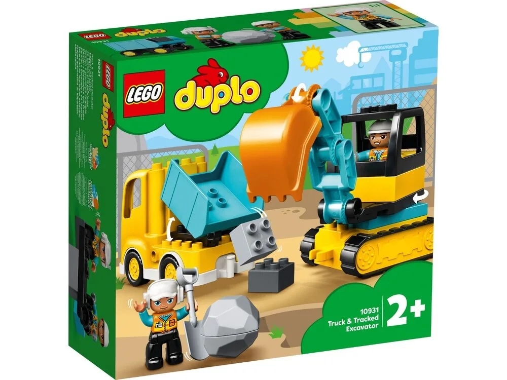 Конструктор LEGO DUPLO Вантажівка та гусеничний екскаватор