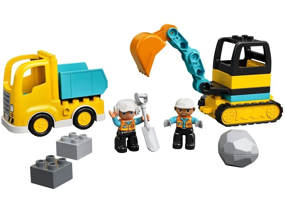 Конструктор LEGO DUPLO Вантажівка та гусеничний екскаватор