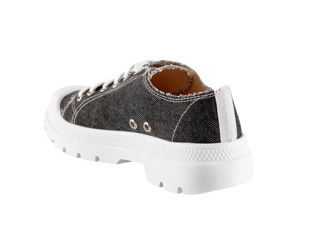 Кеды unisex текстильные OSTIN L-784Z-11-BW, 36 размер, вареные черные, Litma