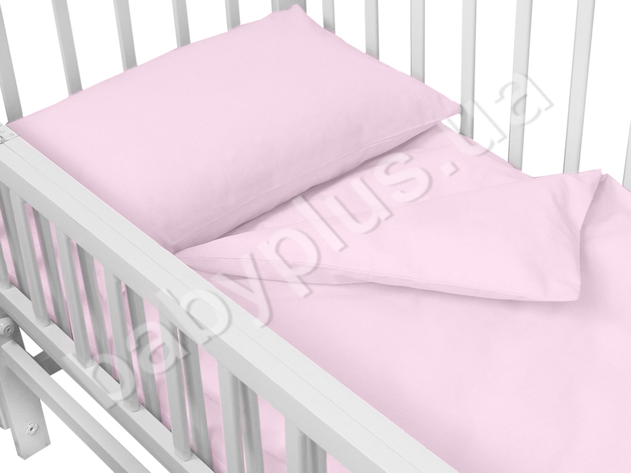 Комплект постельного белья в кроватку. Ткань ранфорс. Цвет розовый. Homefort 2050005