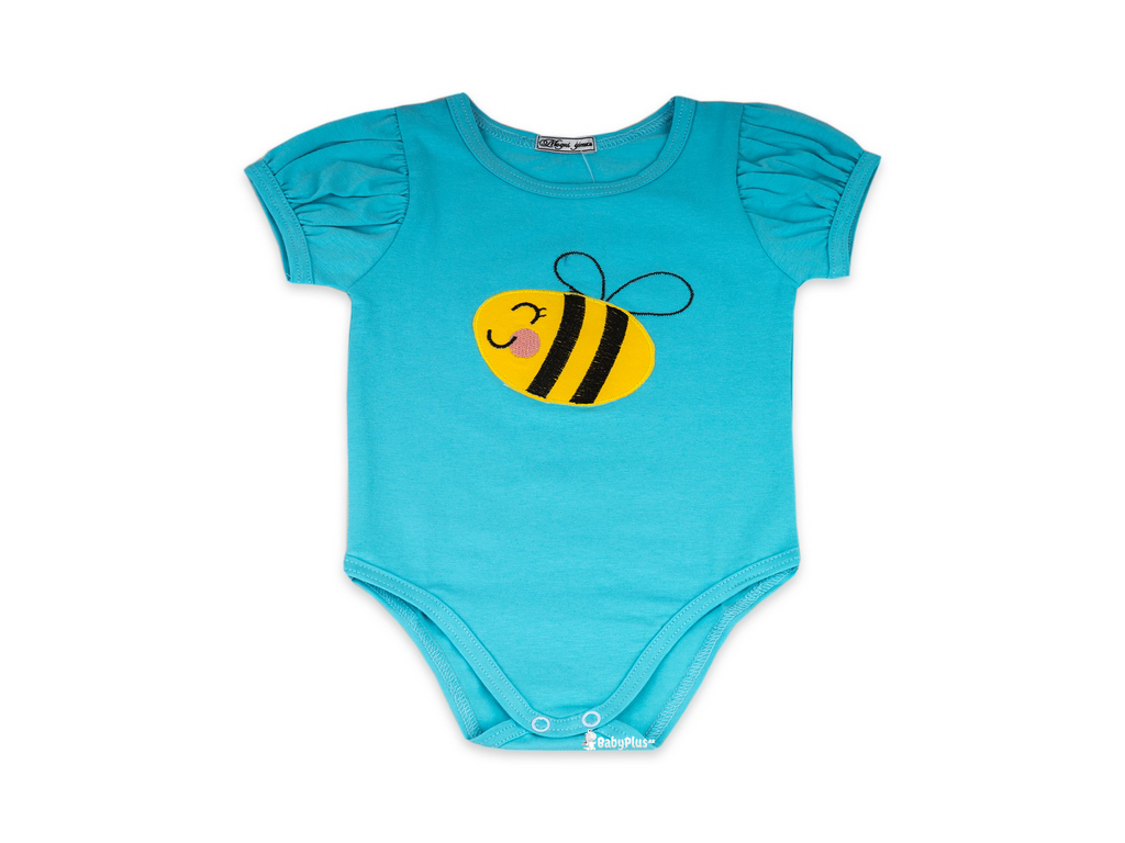 Боди-футболка Пчелка. Интерлок (рост 62,возраст 3 мес). ТМ Модные детки