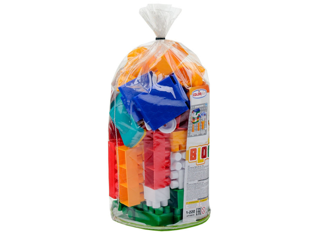 Конструктор Лідер №2. Colorplast 1-220. 80 деталей