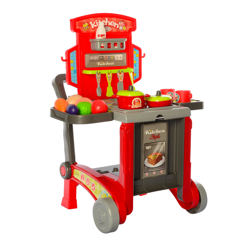 Кухня на колесах Kitchen Little Chef 3в1. 008-930