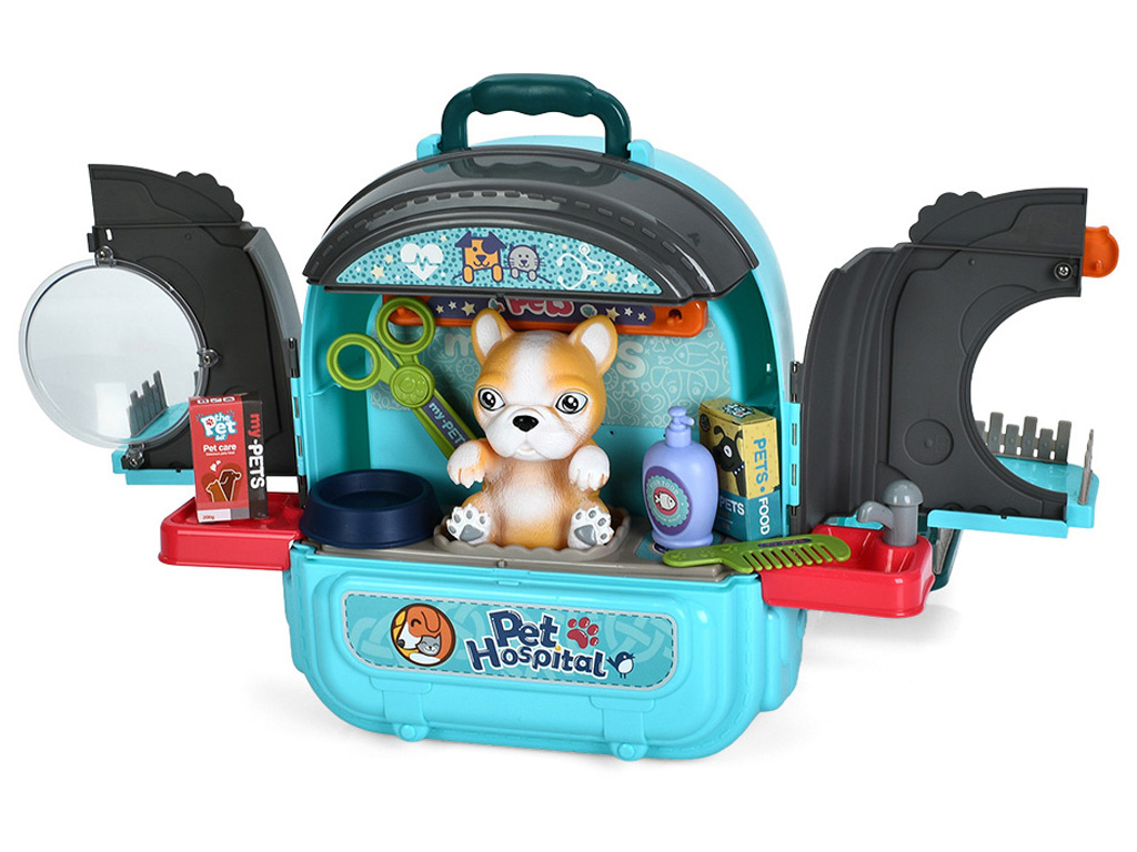 Набор игровой Грумер 008-997A-998A-1 с песиком, рюкзаком и аксессуарами, BabyToys