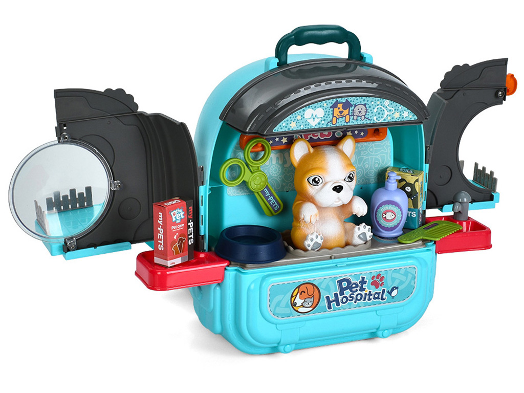 Набор игровой Грумер 008-997A-998A-1 с песиком, рюкзаком и аксессуарами, BabyToys