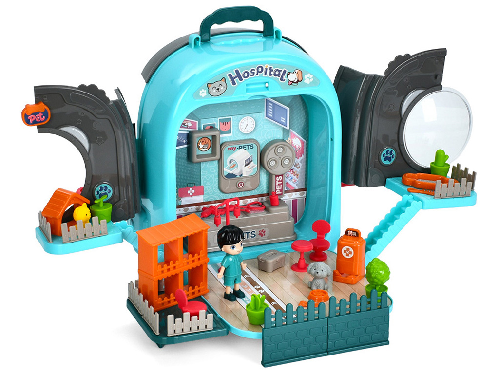 Набор игровой Грумер 008-997A-998A-1 с песиком, рюкзаком и аксессуарами, BabyToys