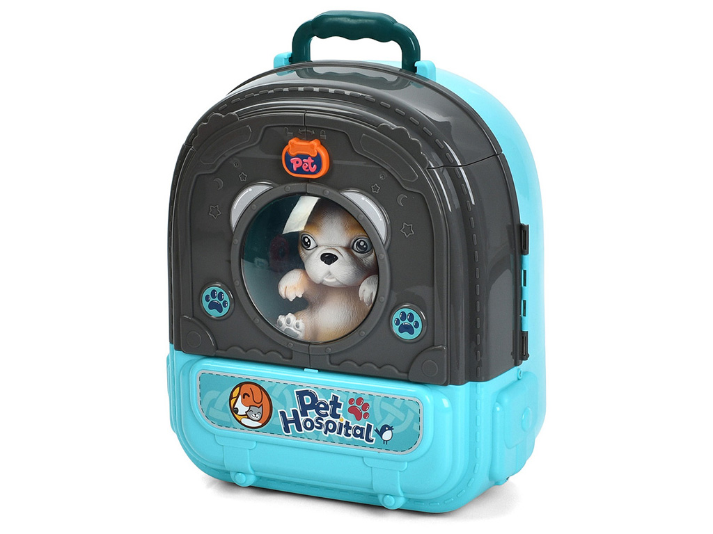 Набор игровой Грумер 008-997A-998A-1 с песиком, рюкзаком и аксессуарами, BabyToys