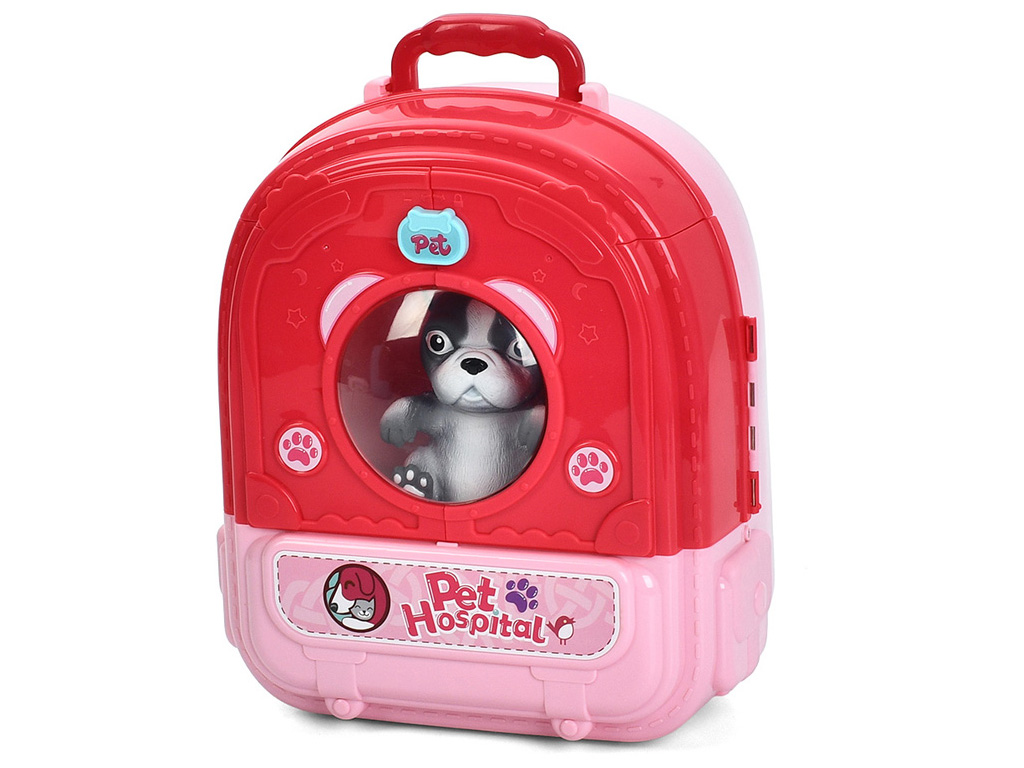 Набор игровой Грумер 008-997A-998A-1 с песиком, рюкзаком и аксессуарами, BabyToys
