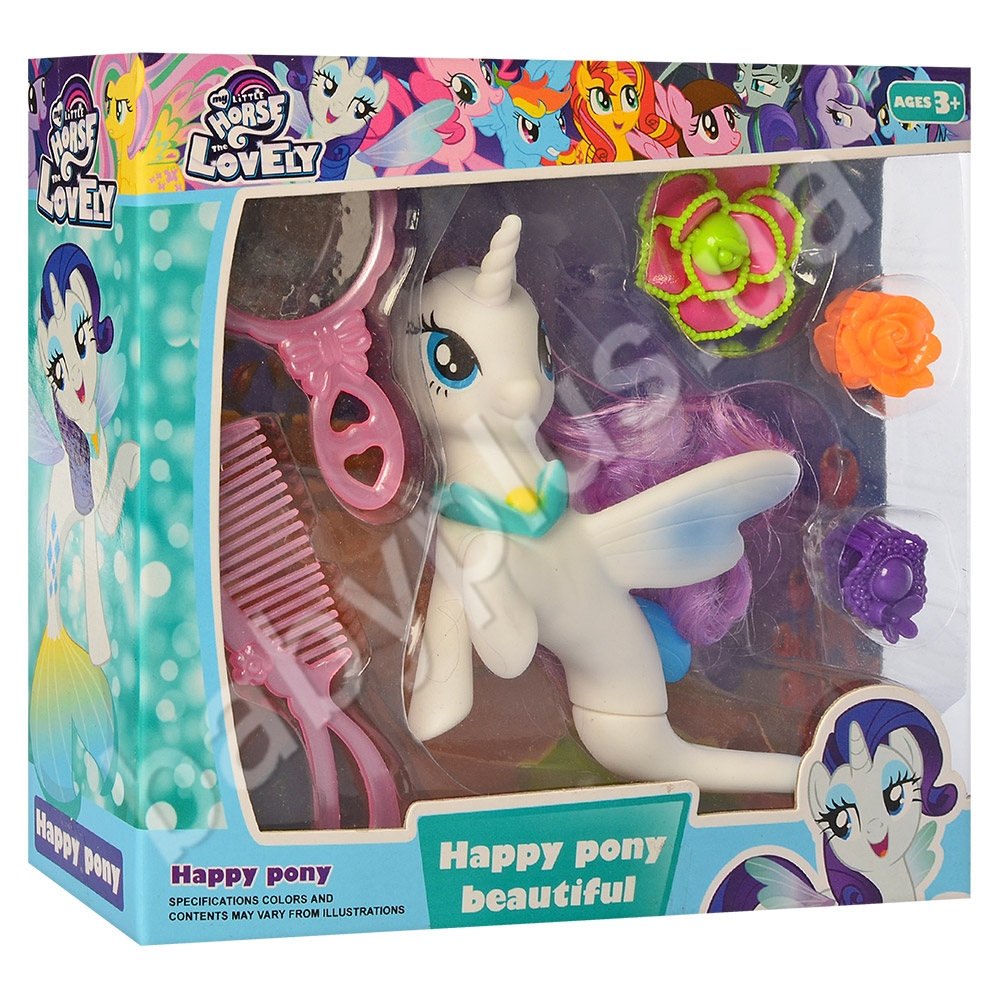 Лошадка единорог-русалка Little Pony. 059A-101-2-3-4-5-6-7-8