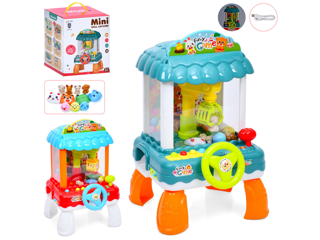 Игра игровой автомат Достань игрушку, 41 см, светящийся и воспроизводящий звук, 1153