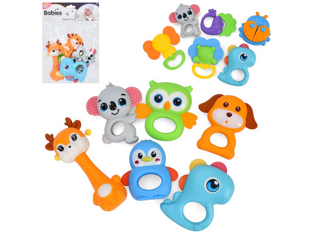 Набір брязкалець та гризунків для малят 1188-28-31, 2 види