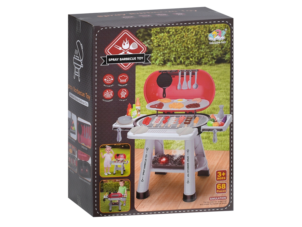 Барбекю 1234-14D 60-48-57см,звук,світло,продукти,посуд, 68пр,бат, кор,40-28-16см
