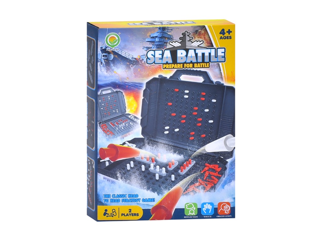 Игра настольная Морской бой в чемоданчике, 2 игровых поля с фишками