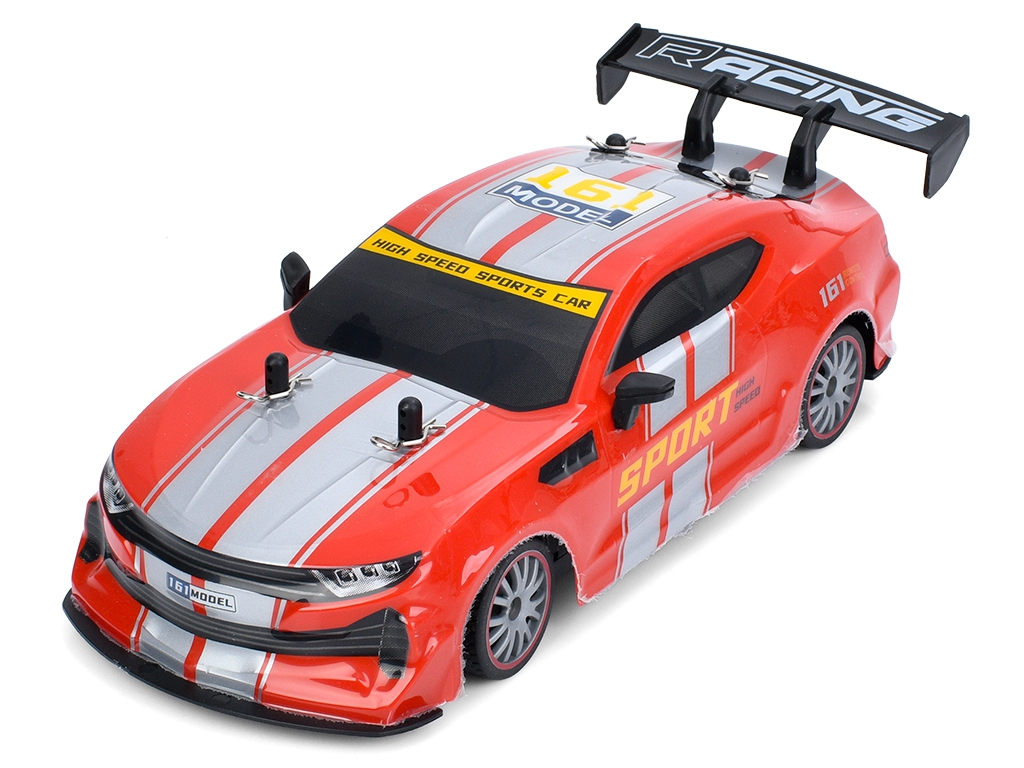 Машина 161-RC02M-4M радиок.2,4G,акум, 23см,1:18,дрифт,доп.колеса,4х4,корпус не бьется,пара/дым,USB