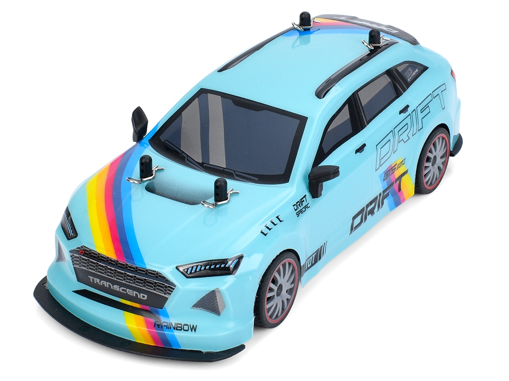 Машина 161-RC02M-4M радиок.2,4G,акум, 23см,1:18,дрифт,доп.колеса,4х4,корпус не бьется,пара/дым,USB