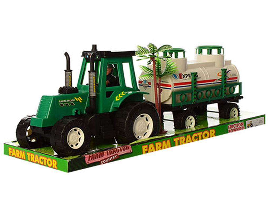 Трактор інерційний з причепом. Farm tractor 1688A-1A-2