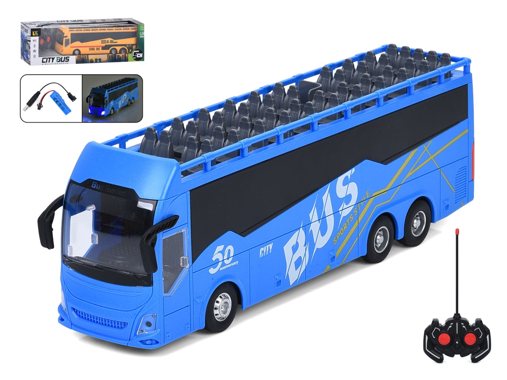 Автобус 197-5-6 радик., акум, 30см, 1:24, светло, резин. колеса,USB заряд.,2 цвета,в кор.,43-13-10см