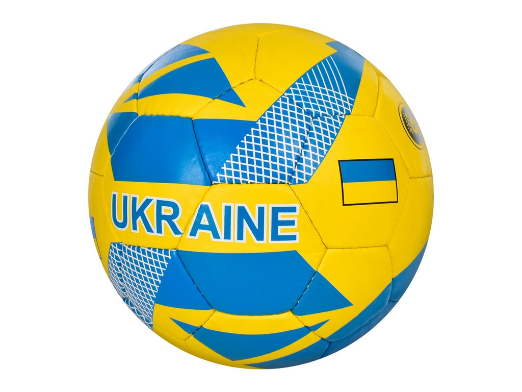 Мяч футбольный 2500-232 Украина, размер 5, 32 панели, PU