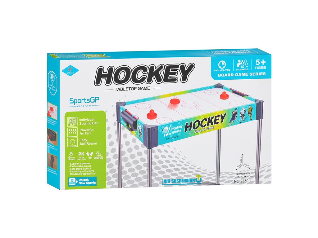 Настольная игра аэрохоккей деревянный на ножках, 2 ручки, шайба