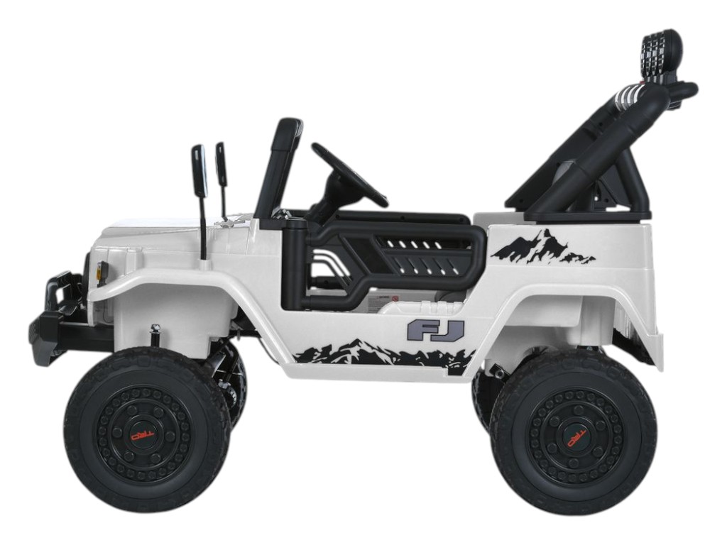 Детский электромобиль Джип Toyota 2566AEBLR-1(24V), 4 мотора35W, 1акум24V7AH, белый, Bambi Racer