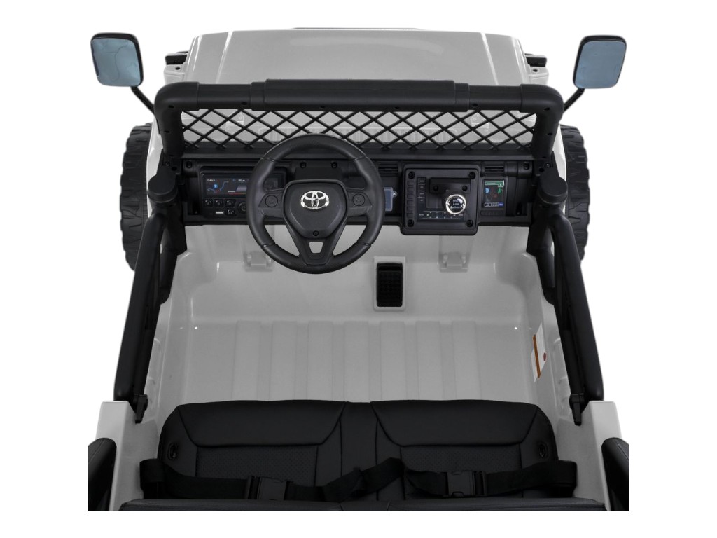 Детский электромобиль Джип Toyota 2566AEBLR-1(24V), 4 мотора35W, 1акум24V7AH, белый, Bambi Racer