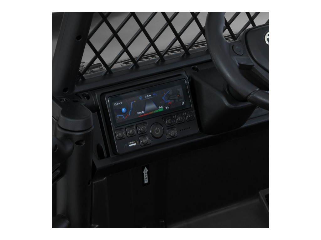 Детский электромобиль Джип Toyota 2566AEBLR-1(24V), 4 мотора35W, 1акум24V7AH, черный, Bambi Racer