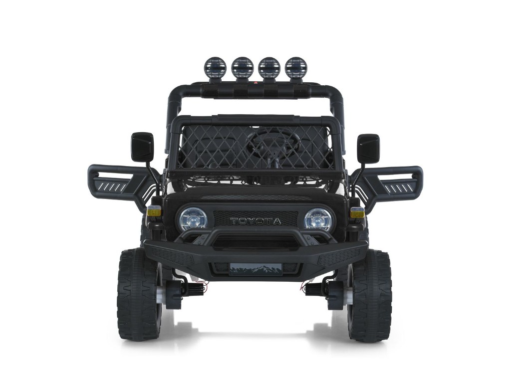 Детский электромобиль Джип Toyota 2566AEBLR-1(24V), 4 мотора35W, 1акум24V7AH, черный, Bambi Racer