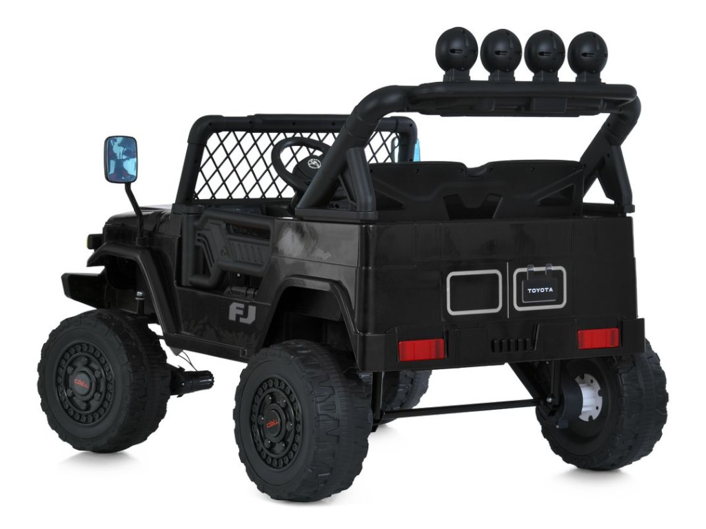 Детский электромобиль Джип Toyota 2566AEBLR-1(24V), 4 мотора35W, 1акум24V7AH, черный, Bambi Racer