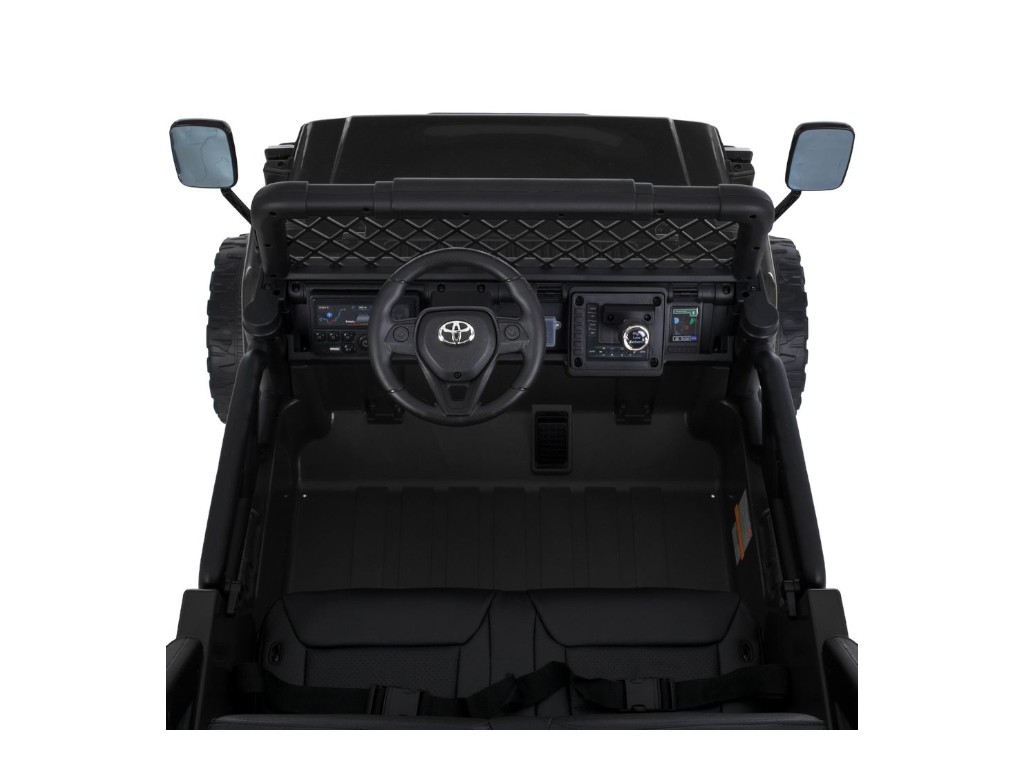 Детский электромобиль Джип Toyota 2566AEBLR-1(24V), 4 мотора35W, 1акум24V7AH, черный, Bambi Racer