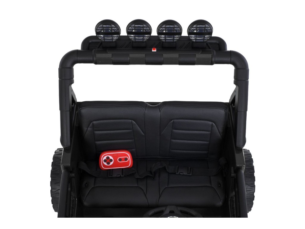 Детский электромобиль Джип Toyota 2566AEBLR-1(24V), 4 мотора35W, 1акум24V7AH, черный, Bambi Racer