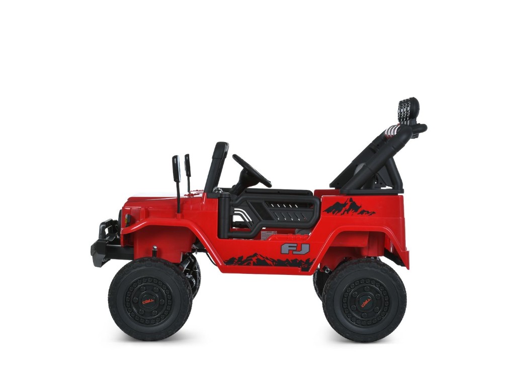 Детский электромобиль Джип Toyota 2566AEBLR-1(24V), 4 мотора35W, 1акум24V7AH, красный, Bambi Racer