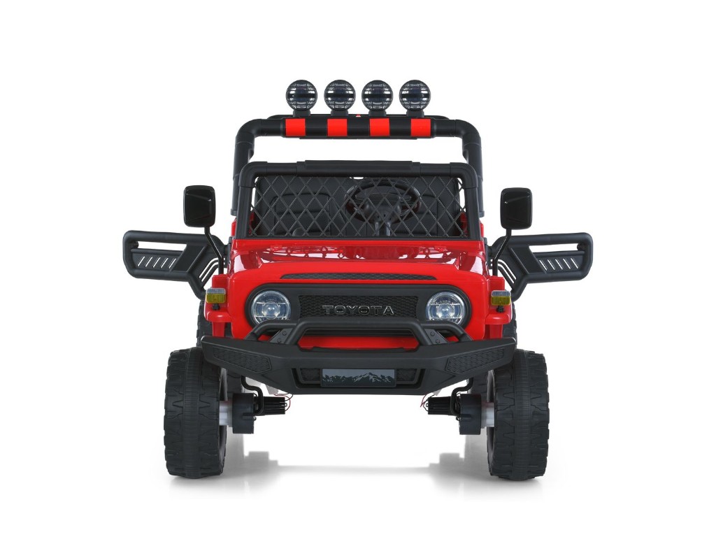 Детский электромобиль Джип Toyota 2566AEBLR-1(24V), 4 мотора35W, 1акум24V7AH, красный, Bambi Racer