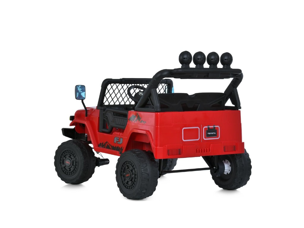 Детский электромобиль Джип Toyota 2566AEBLR-1(24V), 4 мотора35W, 1акум24V7AH, красный, Bambi Racer